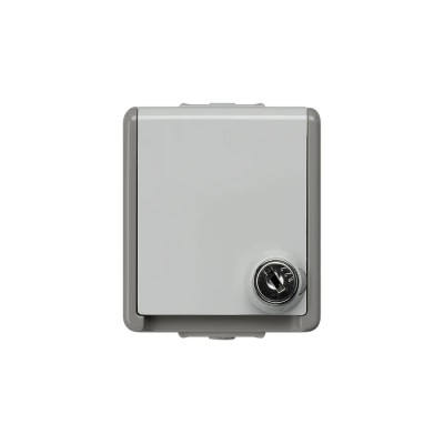 Siemens 16A Grey 1 Gang Surface Mount Outdoor Plug Socket Type F IP44 DELTA Series 5UB4714