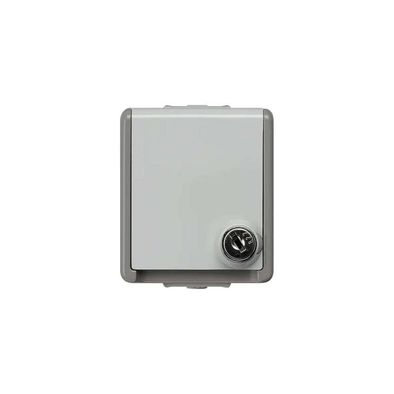 Siemens 16A Grey 1 Gang Surface Mount Outdoor Plug Socket Type F IP44 DELTA Series 5UB4714