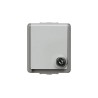 Siemens 16A Grey 1 Gang Surface Mount Outdoor Plug Socket Type F IP44 DELTA Series 5UB4714