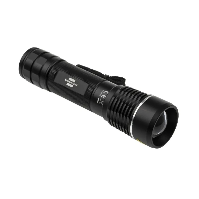 brennenstuhl Rechargeable LED Torch Black Aluminium Housing 1250 lm USB 1178600800