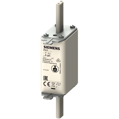 Siemens NH Fuse Type gG 80A Current Rating NH1 Size 500V AC 3NA3124