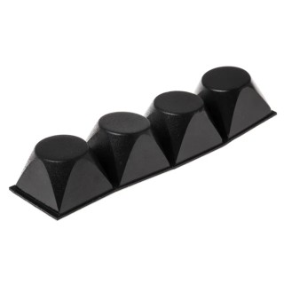3M Tapered Square Polyurethane Self-Adhesive Feet 13.1mm Thickness 20.6mm Diameter 47.7mm Width SJ 5514 BLACK