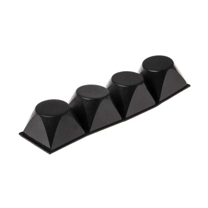 3M Tapered Square Polyurethane Self-Adhesive Feet 13.1mm Thickness 20.6mm Diameter 47.7mm Width SJ 5514 BLACK