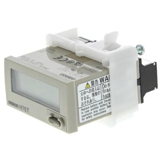 Omron 7 Digit 8.6mm Digit Height 24 x 48 mm Panel Mount Electronic Counter H7ET-NV1