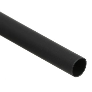 RS PRO Heat Shrink Tubing Black Polyolefin 4.8 mm Sleeve Diameter x 1.2 m Length 2:1 Shrink Ratio 398-199