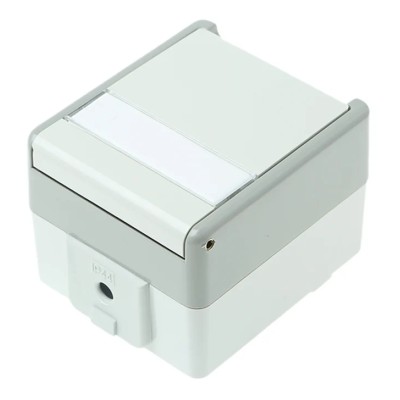 Siemens 16A Grey 1 Gang Plug Socket DELTA Outdoor Type F 5UB4713