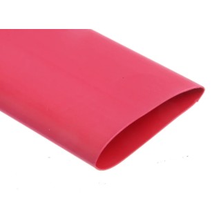 RS PRO Flexible Polyolefin Heat Shrink Tubing Red 25.4 mm Sleeve Diameter 1.2 m Length 2:1 Shrink Ratio 398-256