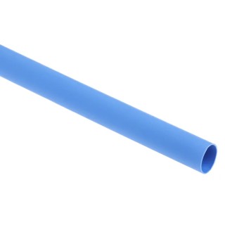 RS PRO Blue Polyolefin Flexible Heat Shrink Tubing 6.4 mm Sleeve Diameter x 1.2 m Length 2:1 Shrink Ratio 397-916