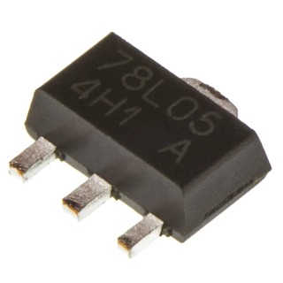 Taiwan Semiconductor Voltage Regulator SOT-89 35V 3mA Quiescent Current 4-Pin TS78L05ACY RMG