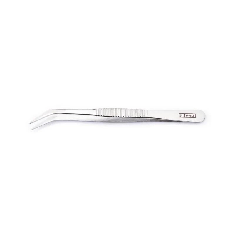 RS PRO 125mm Stainless Steel Blunt Tweezer 192-3655