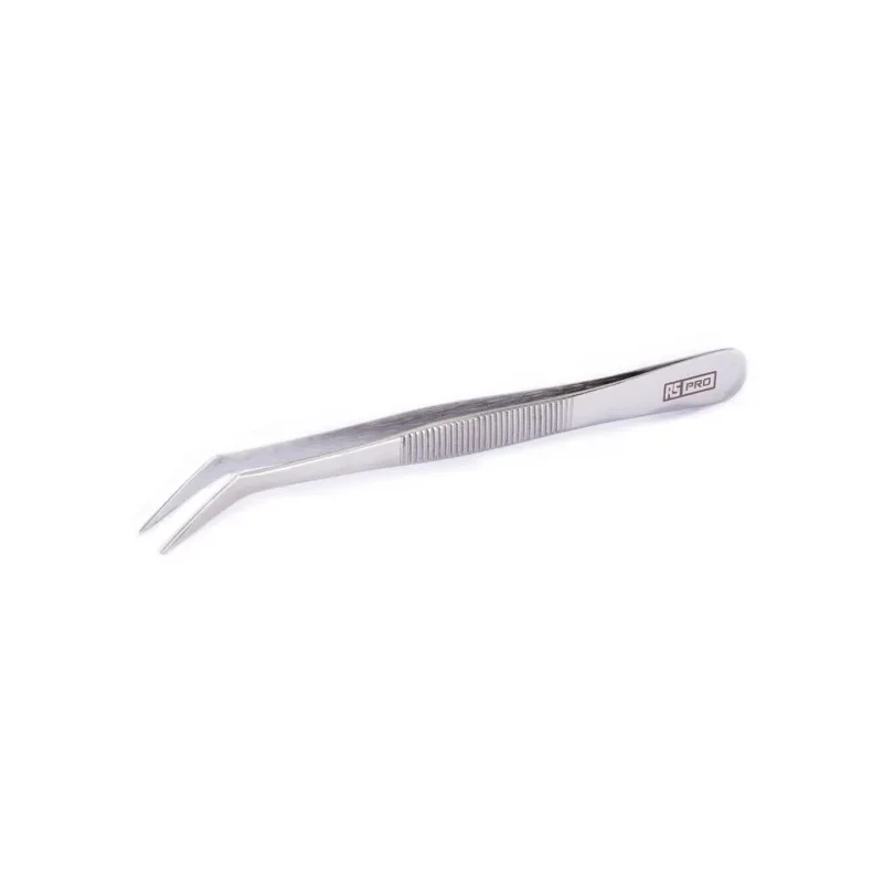 RS PRO 125mm Stainless Steel Blunt Tweezer 192-3655