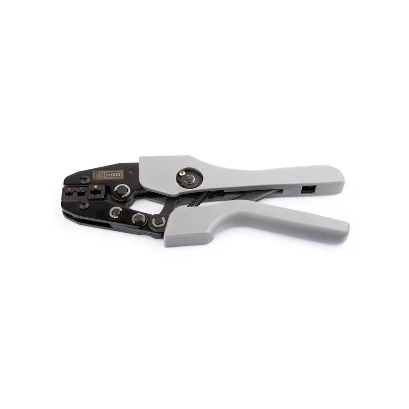 RS PRO Crimp Tool for Insulated Spade Connectors 0.5-6.0 mm² Soft Grip Handle 220mm 192-3665