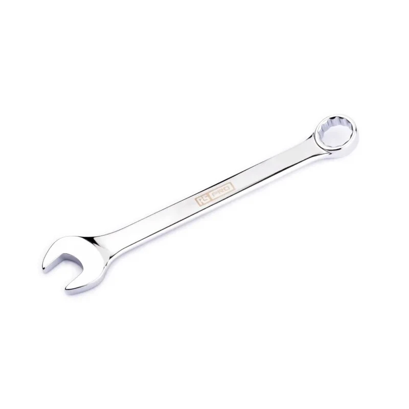 RS PRO Combination Spanner Chrome Vanadium Steel 18 mm Metric Size, 220mm Overall Length, 15° Offset, Height Safe 192-3703