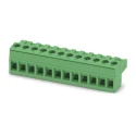 Phoenix Contact MSTBT 2 Series Pluggable Terminal Block, 12-Contact, 5.08 mm Pitch, 1 Row, 10A, 300V, Polyamide 1781085