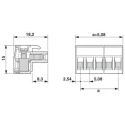 Phoenix Contact MSTBT 2 Series Pluggable Terminal Block, 12-Contact, 5.08 mm Pitch, 1 Row, 10A, 300V, Polyamide 1781085