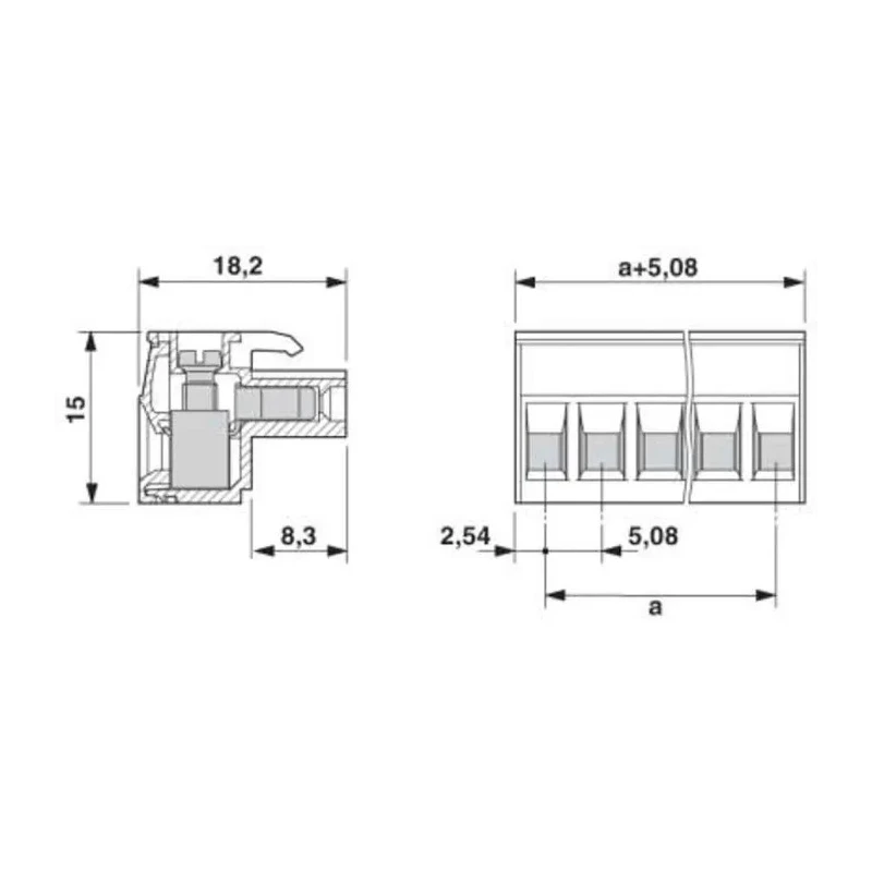 Phoenix Contact MSTBT 2 Series Pluggable Terminal Block, 12-Contact, 5.08 mm Pitch, 1 Row, 10A, 300V, Polyamide 1781085