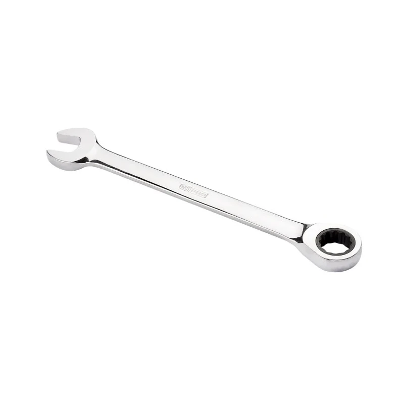 RS PRO Combination Spanner Chrome Vanadium Steel Ratchet Head, 174 mm Overall Length, Size 12 mm 192-3710