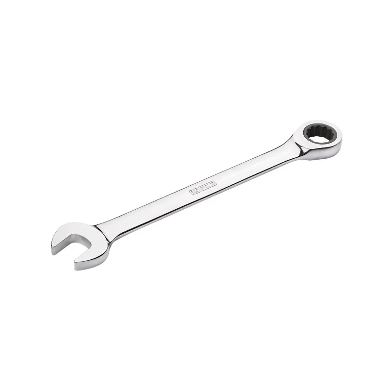 RS PRO Combination Spanner Chrome Vanadium Steel Ratchet Head, 174 mm Overall Length, Size 12 mm 192-3710