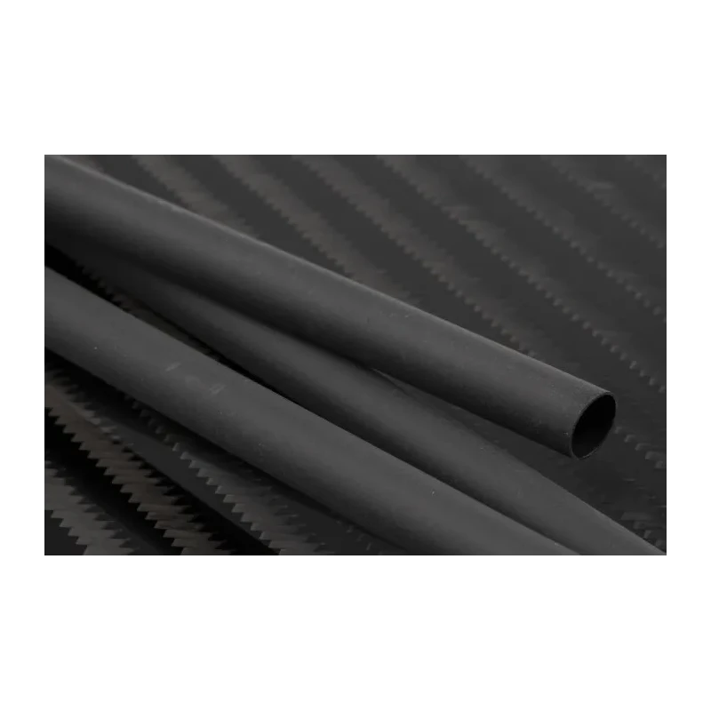 RS PRO Black Polyolefin Heat Shrink Tubing 6.4 mm Sleeve Diameter x 1.2 m Length Flame Retardant 2:1 Ratio 398-183