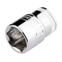 RS PRO 1/4 in Drive 8 mm 6 Point Hex Chrome Vanadium Steel Socket, 25mm Overall Length 192-3733