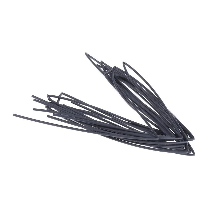 RS PRO Black Flexible Polyolefin Heat Shrink Tubing 1.6 mm Sleeve Diameter 1.2 m Length 2:1 Shrink Ratio 398-228