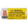 RS PRO Lithium Thionyl Chloride 3.6 V 2/3 AA Battery 1.65 Ah 14.5 mm 192-3538