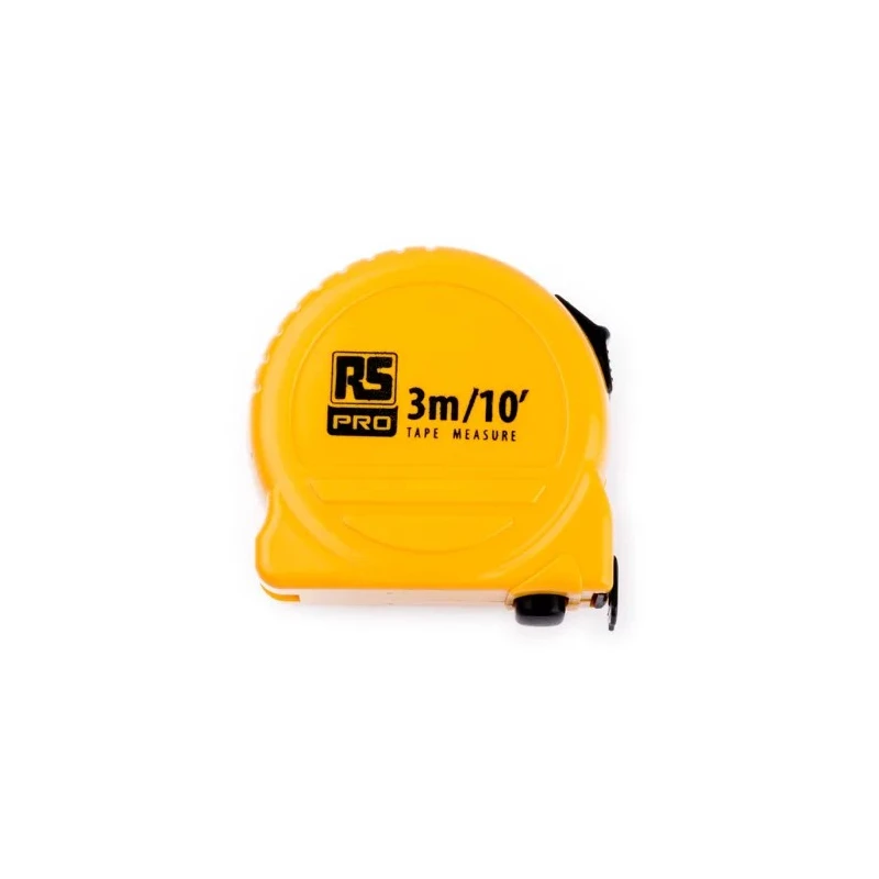 RS PRO 3 m Tape Measure Imperial Metric Yellow Plastic Case with 16mm Blade Width 192-3657