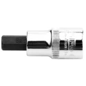 RS PRO 1/2 in Drive Bit Square Socket, Chrome Vanadium Steel, Chrome Finish, 55mm Overall Length 192-3786