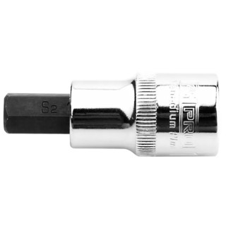 RS PRO 1/2 in Drive Bit Square Socket, Chrome Vanadium Steel, Chrome Finish, 55mm Overall Length 192-3786