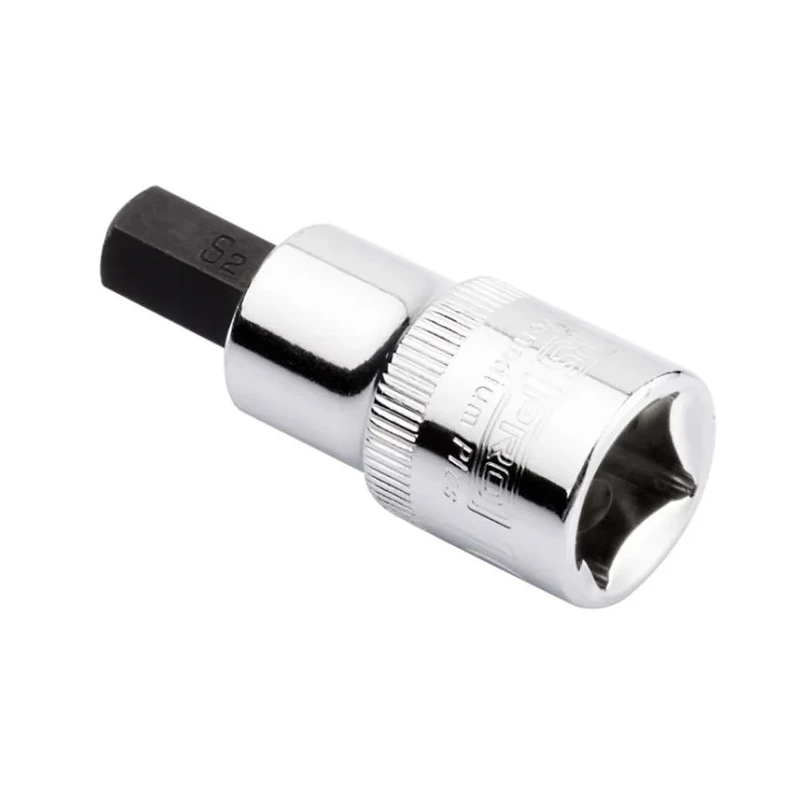 RS PRO 1/2 in Drive Bit Square Socket, Chrome Vanadium Steel, Chrome Finish, 55mm Overall Length 192-3786