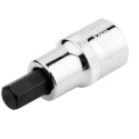 RS PRO 1/2 in Drive Bit Square Socket, Chrome Vanadium Steel, Chrome Finish, 55mm Overall Length 192-3786