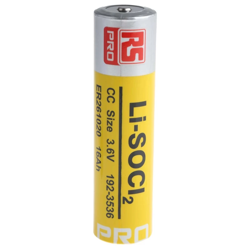 RS PRO Lithium Thionyl Chloride 2/3 CC Battery 3.6 V 16 Ah 26.2 mm 192-3536