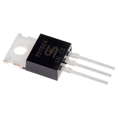 Taiwan Semiconductor Linear Voltage Regulator 40V Maximum Input Voltage TO-220 Package 3-Pin Through Hole Mount TS7824CZ COG