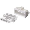 Wieland GESIS Series Panel Mount Connector Female Screw Terminal 4-Pole 16A 400V IP20 91.941.9053.0
