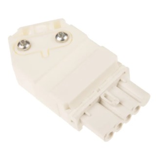 Wieland GESIS Series 4-Pole Lighting Connector Female Screw, 16A, 250V, IP20 91.941.3053.0