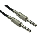 RS PRO Male 6.35 mm Stereo Jack to Male 6.35 mm Stereo Jack Auxiliary Cable Black 15 m 192-4462