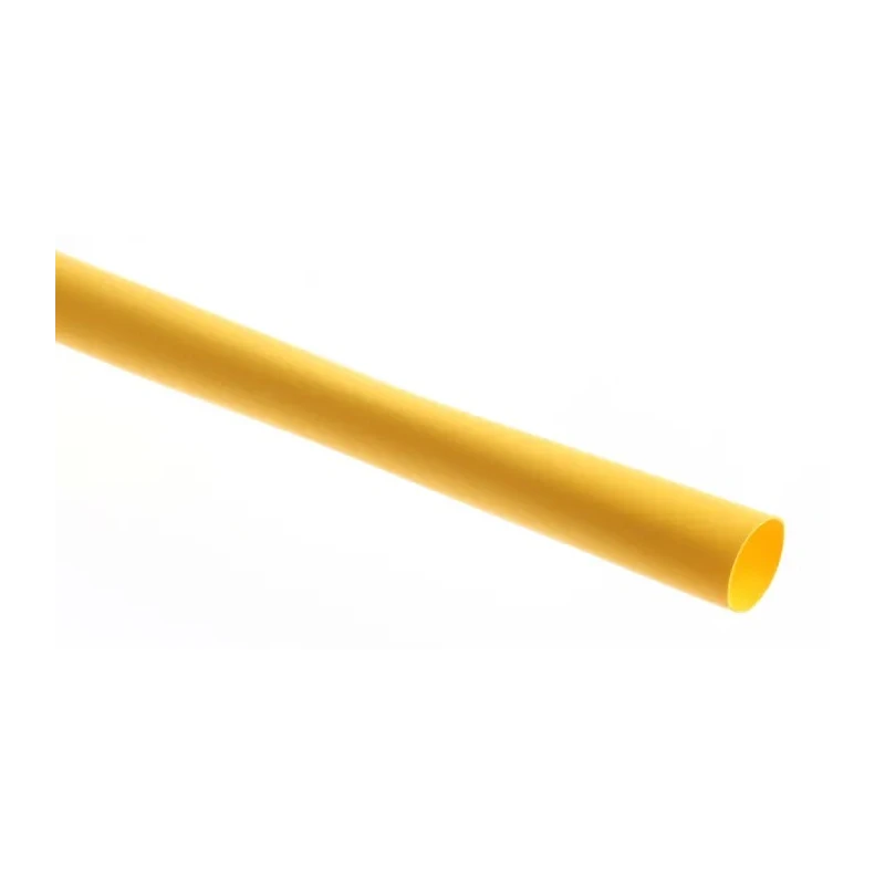 RS PRO Heat Shrink Tubing Yellow 9.5 mm Sleeve Diameter x 1.2 m Length 2:1 Shrink Ratio 399-619
