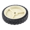 Guitel Hervieu Rubber Trolley Wheel 150mm Diameter 38mm Width 50kg Load Capacity 380071