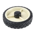 Guitel Hervieu Rubber Trolley Wheel 150mm Diameter 38mm Width 50kg Load Capacity 380071