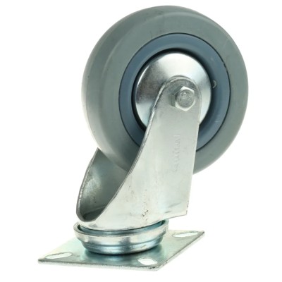 Guitel Hervieu Swivel Castor 70 kg Load Capacity 100 mm Wheel Diameter Rubber Wheel 66807