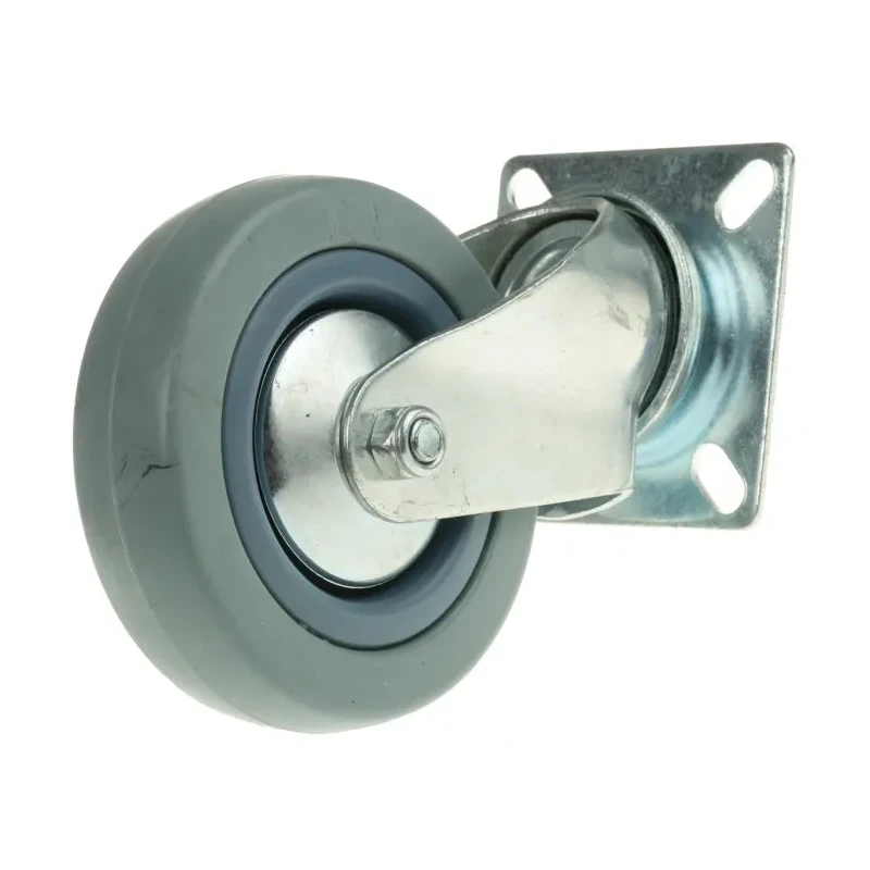 Guitel Hervieu Swivel Castor 70 kg Load Capacity 100 mm Wheel Diameter Rubber Wheel 66807