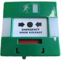 RS PRO Green Emergency Exit Unlocking Box Button Operated Resettable Mains-Powered 192-4550