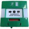 RS PRO Green Emergency Exit Unlocking Box Button Operated Resettable Mains-Powered 192-4550