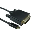 RS PRO Male USB Type C to Male DVI-D Cable, Black, 5 m, Polyvinyl Chloride Jacket 192-4688