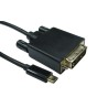 RS PRO Male USB Type C to Male DVI-D Cable, Black, 5 m, Polyvinyl Chloride Jacket 192-4688