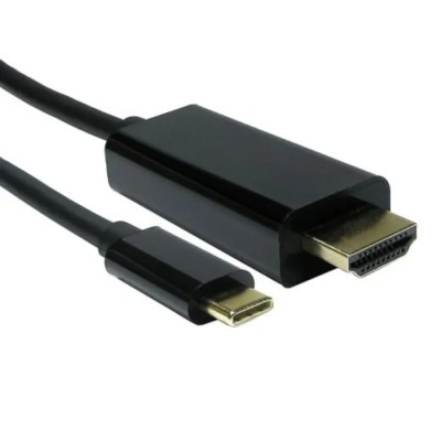 RS PRO IC Socket USB Cable Male USB Type C to Male HDMI USB 3.1, Black, 5 m 192-4699