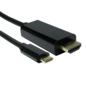 RS PRO IC Socket USB Cable Male USB Type C to Male HDMI USB 3.1 Black 3m 192-4698