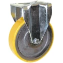 Guitel Hervieu Fixed Castor 500 kg Capacity 125 mm Polyurethane Wheel Pressed Steel Frame 5407952