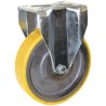 Guitel Hervieu Fixed Castor 500 kg Capacity 125 mm Polyurethane Wheel Pressed Steel Frame 5407952