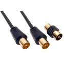 RS PRO 10 m RF Coaxial Coaxial Cable 75 Ω Black Terminated 192-4492